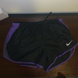 Purple Nike shorts